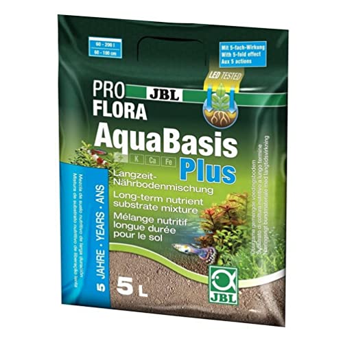 JBL Langzeit-Bodenmischung für Süßwasser Aquarien, AquaBasis Plus, 5000 ml